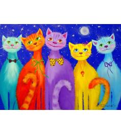 Puzzle Enjoy Gatos Sorridentes de 1000 Peças