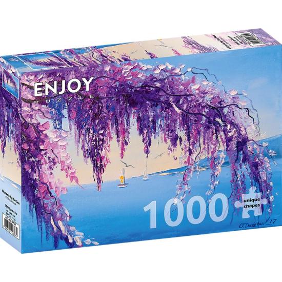 Puzzle Enjoy Glicínias à beira-Mar de 1000 Peças