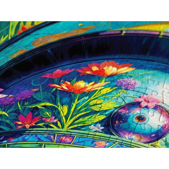 Puzzle Enjoy Guerreiro Floral de 1000 peças