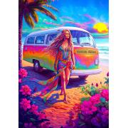 Puzzle Enjoy Hippie De Coração de 1000 peças