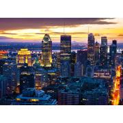 Puzzle Enjoy Horizonte de Montreal à Noite, Canadá 1000 Peças