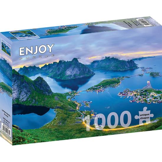 Puzzle Enjoy Ilhas Lofoten Noruega de 1000 Peças Puzzle Enjoy Ilhas Lofoten Noruega de 1000 Peças
