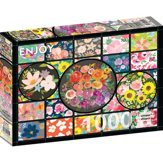 Puzzle Enjoy Jardim de Flores de Lacy de 1000 Peças