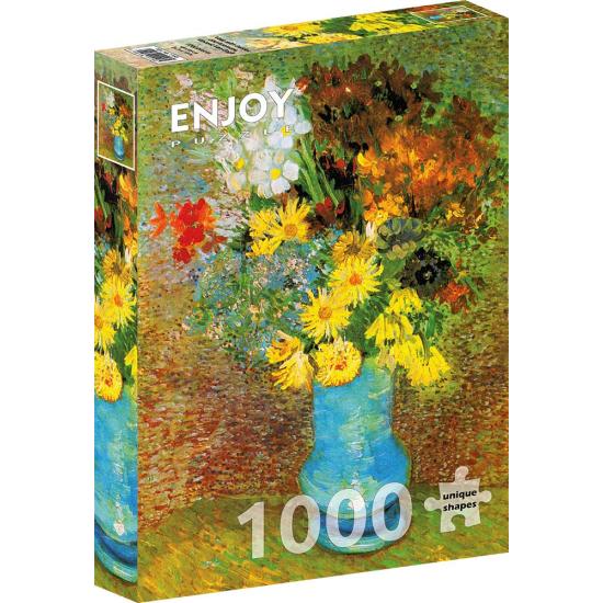 Puzzle Enjoy Vaso com Margaridas e Anêmonas de 1000 Pzs