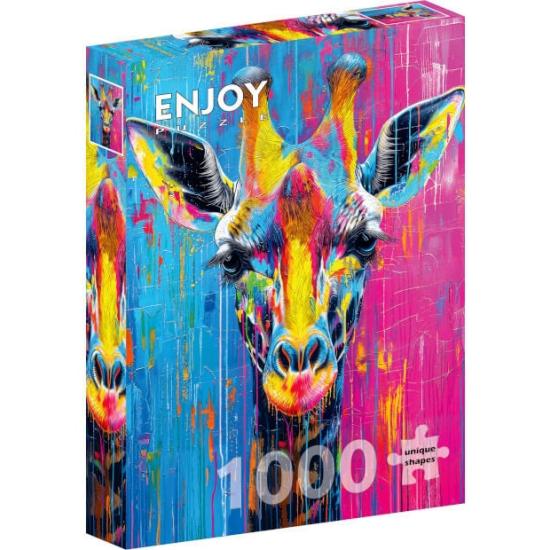 Puzzle Enjoy Girafa Pintada de 1000 peças
