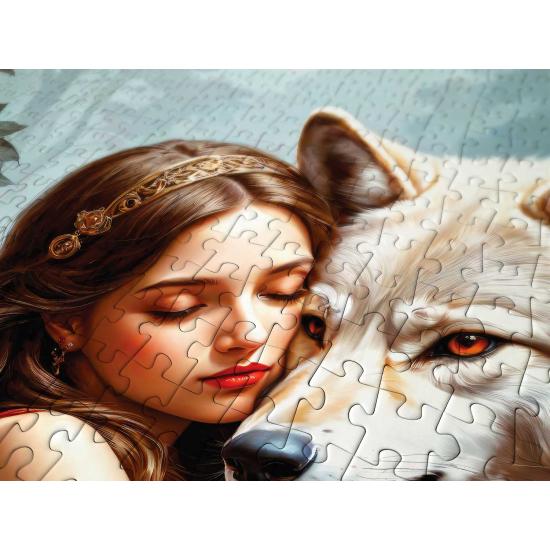 Puzzle Enjoy Senhora E O Lobo de 1000 peças Puzzle Enjoy Senhora E O Lobo de 1000 peças