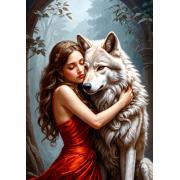 Puzzle Enjoy Senhora E O Lobo de 1000 peças