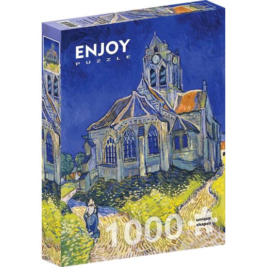 Puzzle Enjoy A Igreja em Auvers 1000 Peças