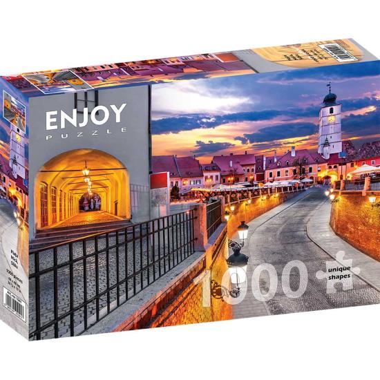Puzzle Enjoy La Plaza Mica em Sibiu, Romênia de 1000