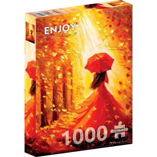 Puzzle Enjoy Lady Outono de 1000 Peças