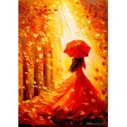 Puzzle Enjoy Lady Outono de 1000 Peças