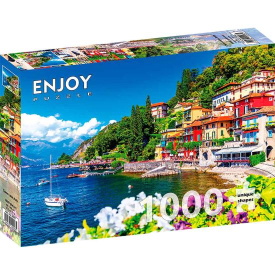 Puzzle Enjoy Lago de Como, Itália de 1000 Peças