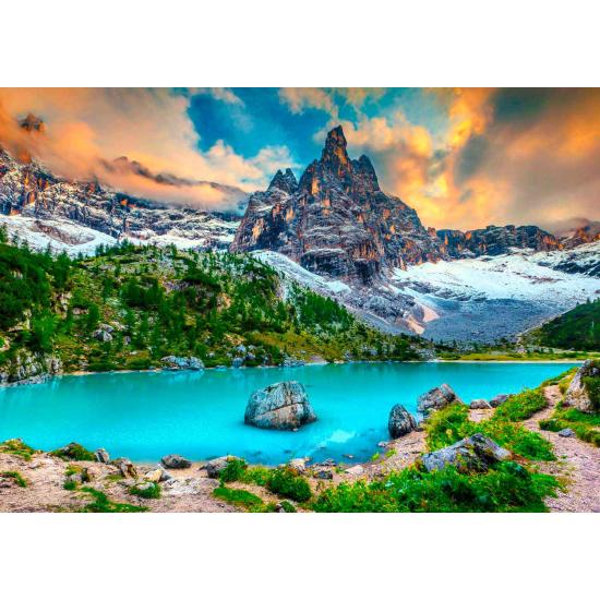 Puzzle Enjoy Lago Sorapis, Dolomitas, Itália de 1000 Peças Puzzle Enjoy Lago Sorapis, Dolomitas, Itália de 1000 Peças