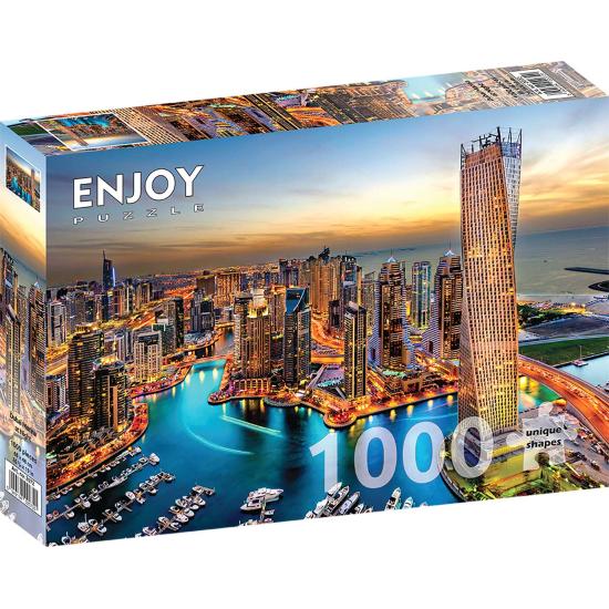 Puzzle Enjoy Marina de Dubai à Noite de 1000 Peças