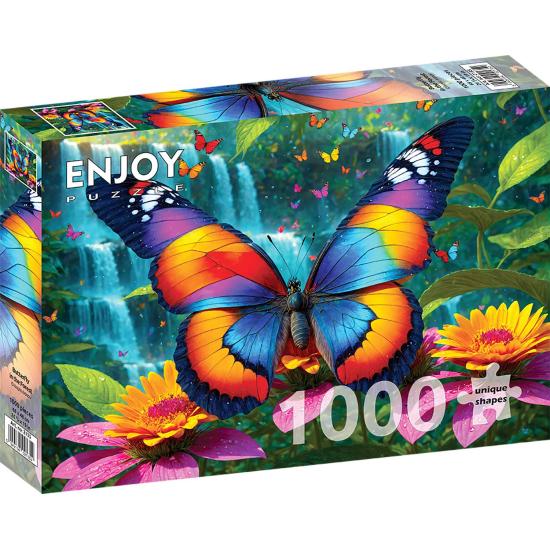 Puzzle Enjoy Borboleta Na Floresta de 1000 peças