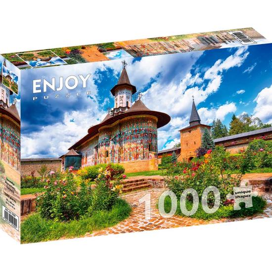 Puzzle Enjoy do Mosteiro de Sucevita, Romênia de 1000