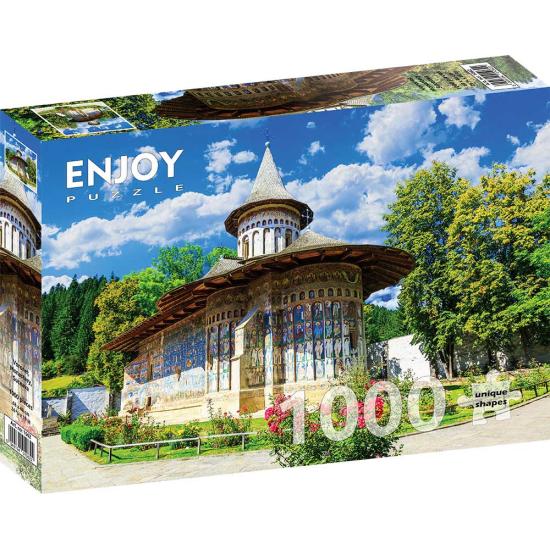 Puzzle Enjoy do Mosteiro Voronet, Romênia 1000 Peças