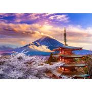Desfrute da Montanha Fuji em Spring Puzzle, Japão 1000 Pc