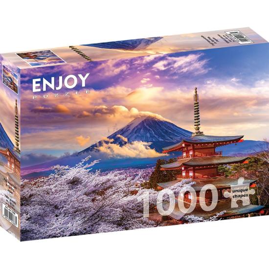Desfrute da Montanha Fuji em Spring Puzzle, Japão 1000 Pc