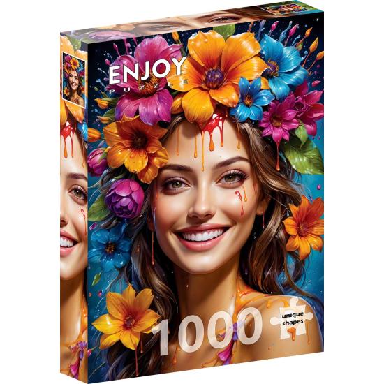 Puzzle Enjoy Garota Florida de 1000 peças