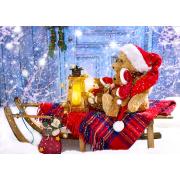 Puzzle Enjoy de ursinhos de Papai Noel de 1000 Pzs