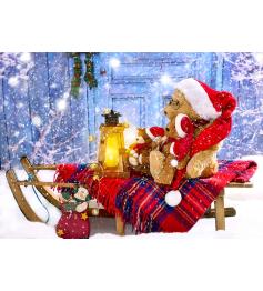 Puzzle Enjoy de ursinhos de Papai Noel de 1000 Pzs