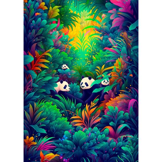 Puzzle Enjoy Paraíso dos Pandas de 1000 peças