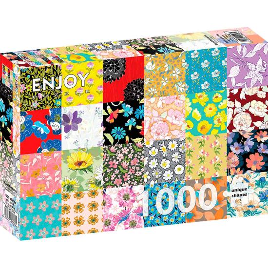 Puzzle Enjoy Padrões Florais de 1000 Peças Puzzle Enjoy Padrões Florais de 1000 Peças