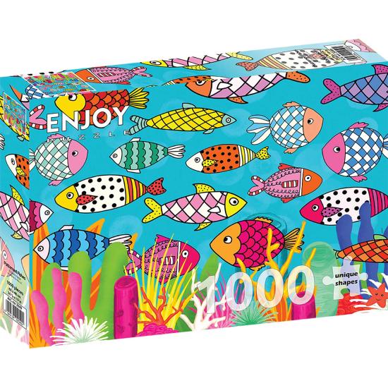 Puzzle Enjoy Peixes Estampados de 1000 Peças
