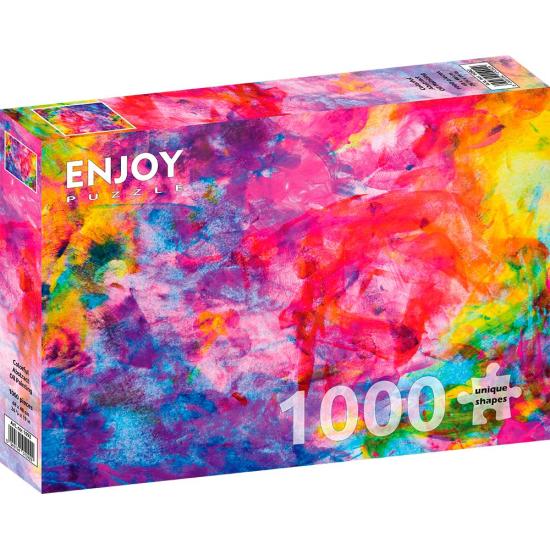 Puzzle Enjoy de pintura a óleo abstrata colorida 1000
