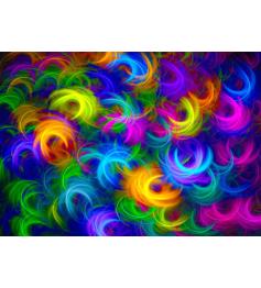 Puzzle Enjoy Penas Neon Abstratas de 1000 Peças