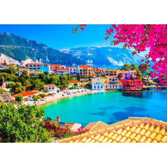 Puzzle Enjoy Aldeia de Assos em Cefalônia, Grécia de 1000 Peças