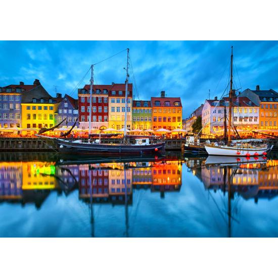 Puzzle Enjoy Porto Velho de Copenhague de 1000 Peças Puzzle Enjoy Porto Velho de Copenhague de 1000 Peças
