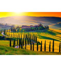 Puzzle Enjoy Pôr do Sol da Toscana de 1000 Peças