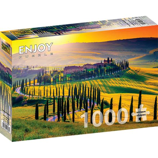 Puzzle Enjoy Pôr do Sol da Toscana de 1000 Peças