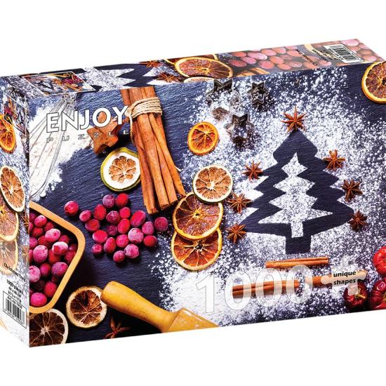 Puzzle Enjoy Árvore de Natal na Cozinha de 1000 Peças Puzzle Enjoy Árvore de Natal na Cozinha de 1000 Peças