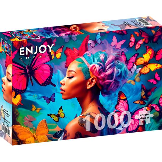 Puzzle Enjoy Rainha Das Borboletas de 1000 peças