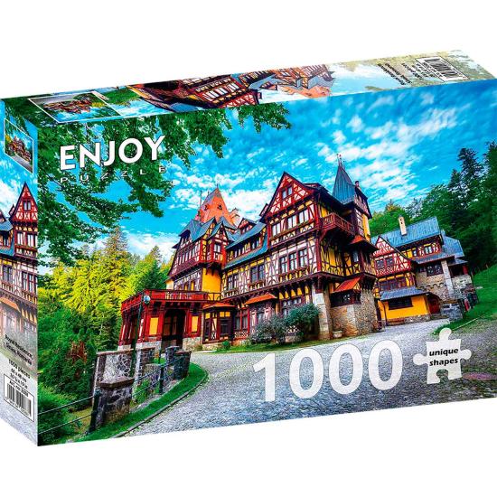 Puzzle Enjoy Residência Real, Sinaia, Romênia de 1000 Peças