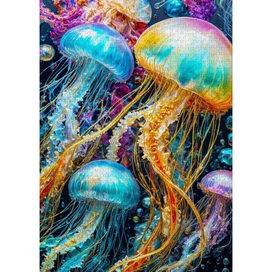 Puzzle Enjoy Brilho Da Água-Viva de 1000 peças