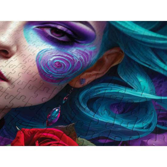 Puzzle Enjoy Retrato De Flores Góticas de 1000 peças