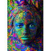 Puzzle Enjoy de retrato de mulher colorida 1000 peç