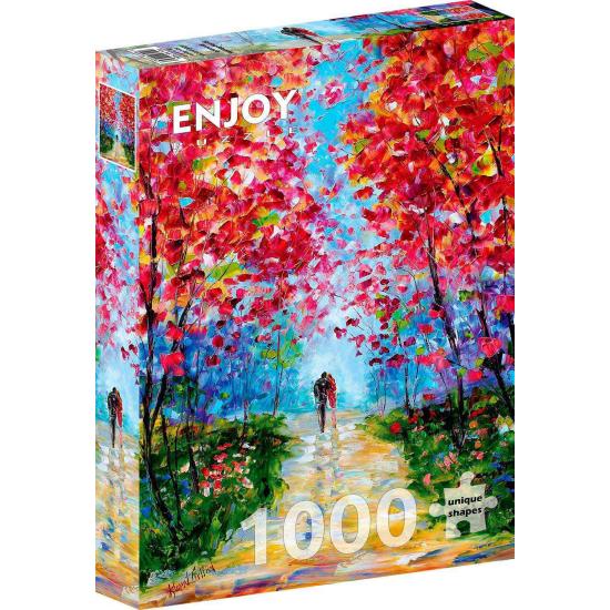 Desfrute de Romance Blooming in Spring Puzzle 1000 Pcs