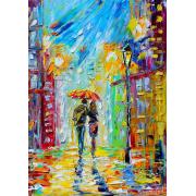 Puzzle Enjoy de um romance chuvoso na cidade de 1000 p