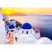 Puzzle Enjoy o nascer do sol sobre Santorini 1000 pcs