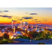 Desfrute de Hagia Sophia ao pôr do sol, Puzzle de 1000 pe