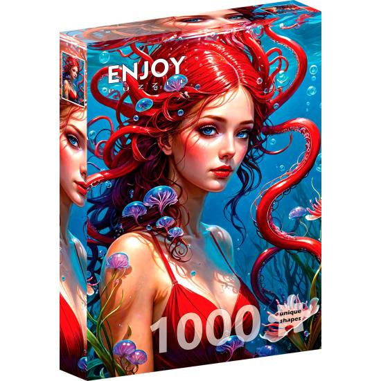 Puzzle Enjoy Sereia Ruiva de 1000 peças Puzzle Enjoy Sereia Ruiva de 1000 peças