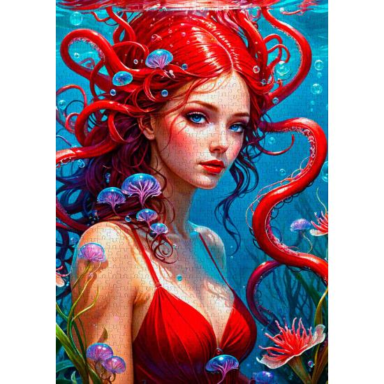 Puzzle Enjoy Sereia Ruiva de 1000 peças Puzzle Enjoy Sereia Ruiva de 1000 peças