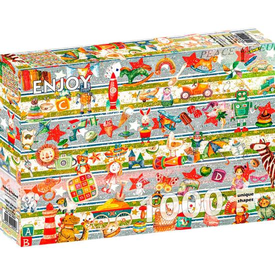 Puzzle Enjoy Terra dos Brinquedos de Bebés de 1000 Peças Puzzle Enjoy Terra dos Brinquedos de Bebés de 1000 Peças