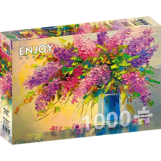Puzzle Enjoy Um Bouquet de Lilases de 1000 Peças Puzzle Enjoy Um Bouquet de Lilases de 1000 Peças