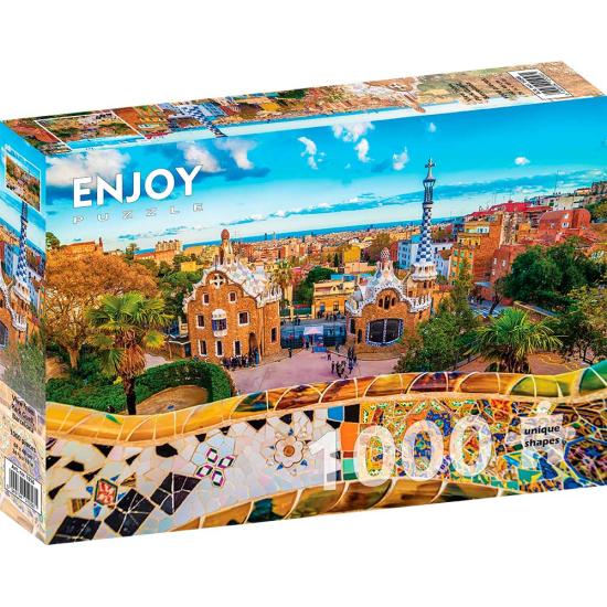 Puzzle Enjoy da vista do Parque Güell, Barcelona de 10